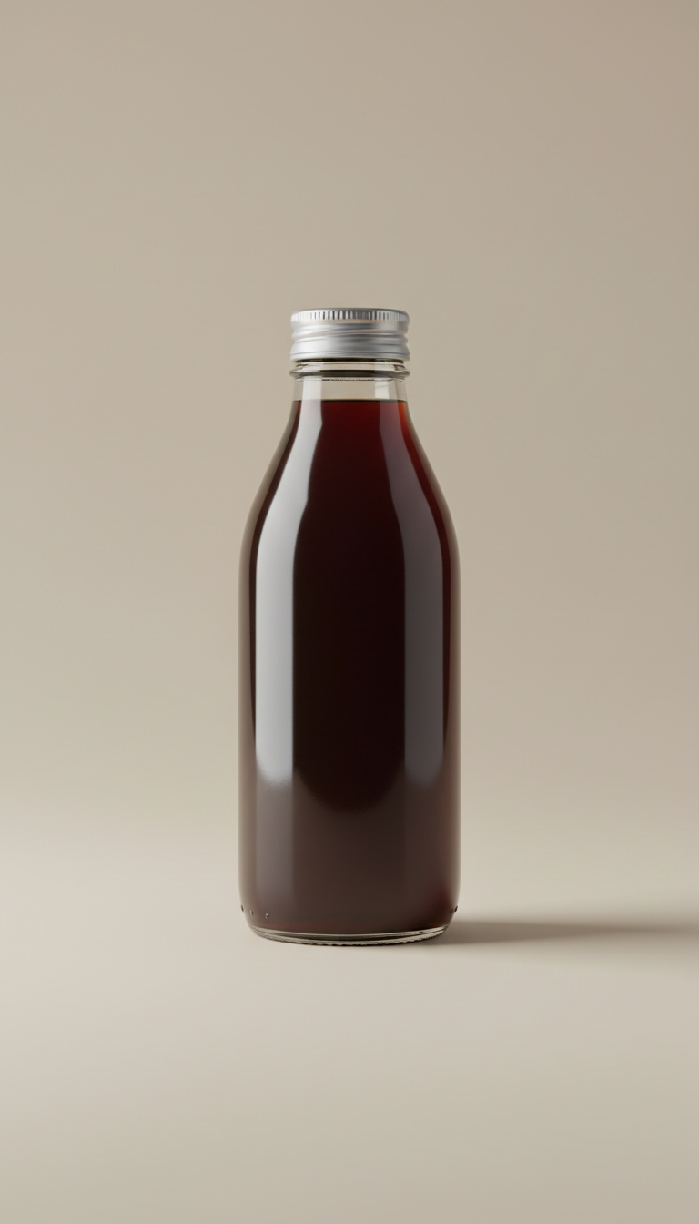 Single-serve cold brew glass bottle
